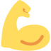 napięty biceps — emotka w stylu X (Twitter), Twemoji