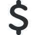 gruby symbol dolara — emotka w stylu X (Twitter), Twemoji