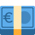 banknot euro — emotka w stylu X (Twitter), Twemoji