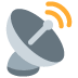 antena satelitarna — emotka w stylu X (Twitter), Twemoji