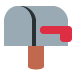zamknięta skrzynka pocztowa z opuszczoną flagą — emotka w stylu X (Twitter), Twemoji