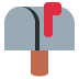 zamknięta skrzynka pocztowa z podniesioną flagą — emotka w stylu X (Twitter), Twemoji