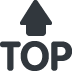 strzałka z napisem TOP — emotka w stylu X (Twitter), Twemoji