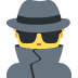 mężczyzna detektyw — emotka w stylu X (Twitter), Twemoji