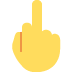 środkowy palec — emotka w stylu X (Twitter), Twemoji