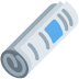 zwinięta gazeta — emotka w stylu X (Twitter), Twemoji