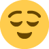 twarz z wyrazem ulgi — emotka w stylu X (Twitter), Twemoji
