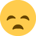 rozczarowana twarz — emotka w stylu X (Twitter), Twemoji