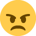 zagniewana twarz — emotka w stylu X (Twitter), Twemoji