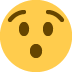 zdumiona twarz — emotka w stylu X (Twitter), Twemoji