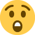 zadziwiona twarz — emotka w stylu X (Twitter), Twemoji