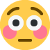 twarz z rumieńcami — emotka w stylu X (Twitter), Twemoji