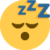 śpiąca twarz — emotka w stylu X (Twitter), Twemoji
