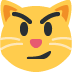 kot z drwiącym uśmiechem — emotka w stylu X (Twitter), Twemoji