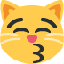 kot przesyłający całusa — emotka w stylu X (Twitter), Twemoji