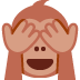 małpa zasłaniająca oczy — emotka w stylu X (Twitter), Twemoji