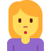 nadąsana kobieta — emotka w stylu X (Twitter), Twemoji