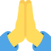 złożone ręce — emotka w stylu X (Twitter), Twemoji