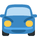 nadjeżdżający samochód — emotka w stylu X (Twitter), Twemoji