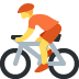 osoba na rowerze — emotka w stylu X (Twitter), Twemoji