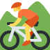 osoba na rowerze górskim — emotka w stylu X (Twitter), Twemoji
