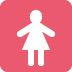 toaleta damska — emotka w stylu X (Twitter), Twemoji
