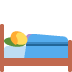 osoba w łóżku — emotka w stylu X (Twitter), Twemoji
