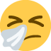 kichająca twarz — emotka w stylu X (Twitter), Twemoji
