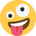 szalona twarz — emotka w stylu X (Twitter), Twemoji