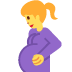 kobieta w ciąży — emotka w stylu X (Twitter), Twemoji