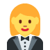 kobieta w smokingu — emotka w stylu X (Twitter), Twemoji