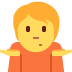 osoba wzruszająca ramionami — emotka w stylu X (Twitter), Twemoji