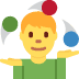 żonglujący mężczyzna — emotka w stylu X (Twitter), Twemoji
