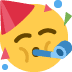 świętująca twarz — emotka w stylu X (Twitter), Twemoji