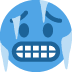 zmarznięta twarz — emotka w stylu X (Twitter), Twemoji