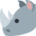nosorożec — emotka w stylu X (Twitter), Twemoji