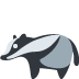 borsuk — emotka w stylu X (Twitter), Twemoji