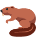 bóbr — emotka w stylu X (Twitter), Twemoji
