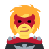 kobieta superłotr — emotka w stylu X (Twitter), Twemoji