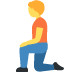 klęcząca osoba — emotka w stylu X (Twitter), Twemoji