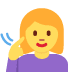 głucha kobieta — emotka w stylu X (Twitter), Twemoji