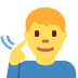 głuchy mężczyzna — emotka w stylu X (Twitter), Twemoji