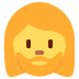 kobieta z brodą — emotka w stylu X (Twitter), Twemoji