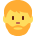 mężczyzna z brodą — emotka w stylu X (Twitter), Twemoji