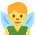 mężczyzna wróżka — emotka w stylu X (Twitter), Twemoji