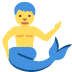 mężczyzna syrena — emotka w stylu X (Twitter), Twemoji