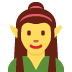 kobieta elf — emotka w stylu X (Twitter), Twemoji