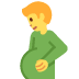 mężczyzna w ciąży — emotka w stylu X (Twitter), Twemoji