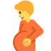 osoba w ciąży — emotka w stylu X (Twitter), Twemoji