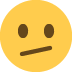 twarz z ukośnymi ustami — emotka w stylu X (Twitter), Twemoji